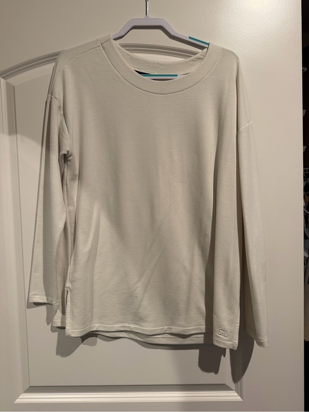 Banana Republic Cream Long Sleeve Knit Top Size Large